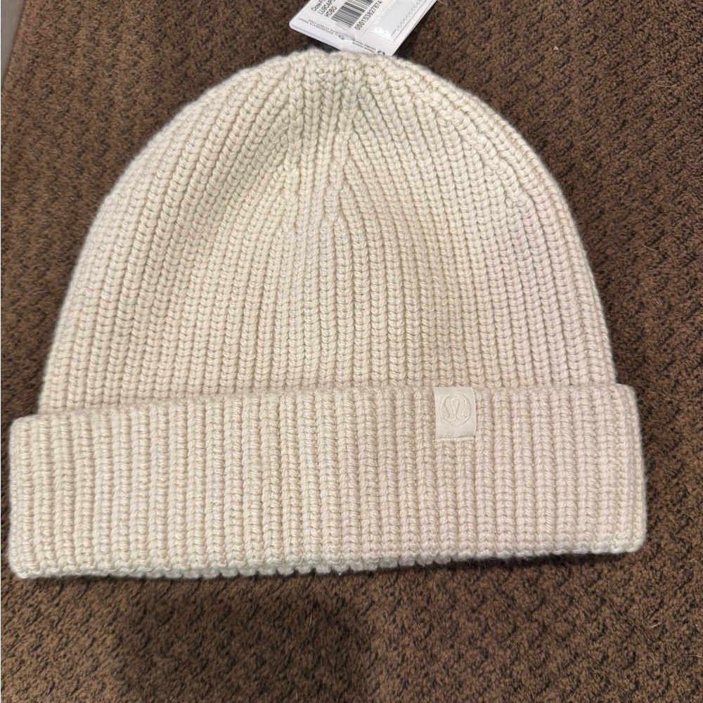 Lululemon Cream Knit Beanie